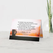 Carte Daniel 2:21-22 Il change les temps et les saisons (Devant)