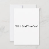 Carte Daniel 6:25 KJV Bible Verse Pic Flat Salutation (Dos)