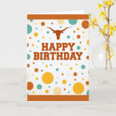 Carte d'Animal à Cornes Joyeux (Fleur jaune)