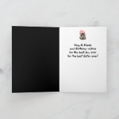 Carte d'animal Raccoon de Soeur Birthday Hubs & Ki (Intérieur)