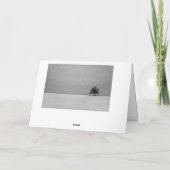 Carte Danke mit einem einsamen Baum (Dos)