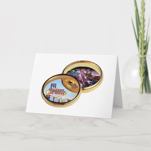 Carte d'Anneaux de Mariage de Las Vegas (Devant)