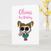 Carte d'anniversaire (Fleur jaune)