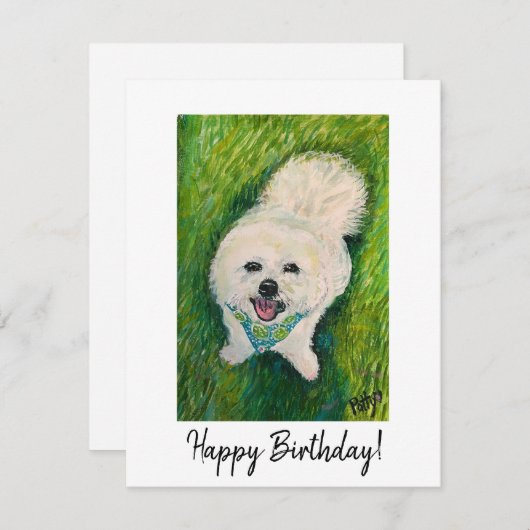 Carte d'anniversaire (Devant / Derrière)