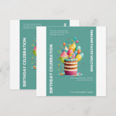 CARTE D'ANNIVERSAIRE (Devant / Derrière)