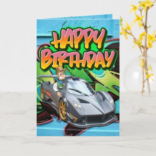 Carte d'anniversaire (Fleur jaune)