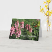 Carte d'anniversaire (Fleur jaune)