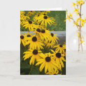 Carte d'anniversaire (Fleur jaune)