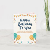 carte d'anniversaire (Devant)