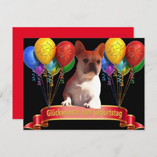 Carte d'anniversaire (Devant / Derrière)