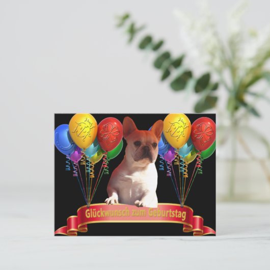 Carte d'anniversaire (Debout devant)