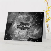 CARTE D'ANNIVERSAIRE (Fleur jaune)