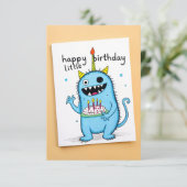 Carte d'anniversaire  (Debout devant)
