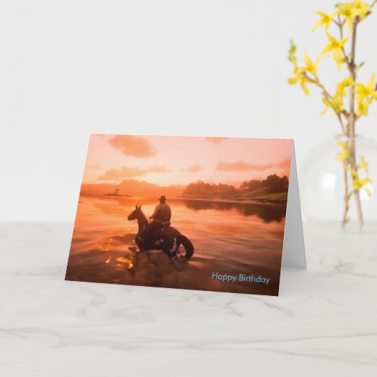 Carte d'anniversaire (Fleur jaune)