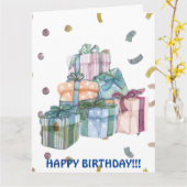 CARTE D'ANNIVERSAIRE (Fleur jaune)