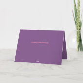 Carte d'anniversaire (Dos)