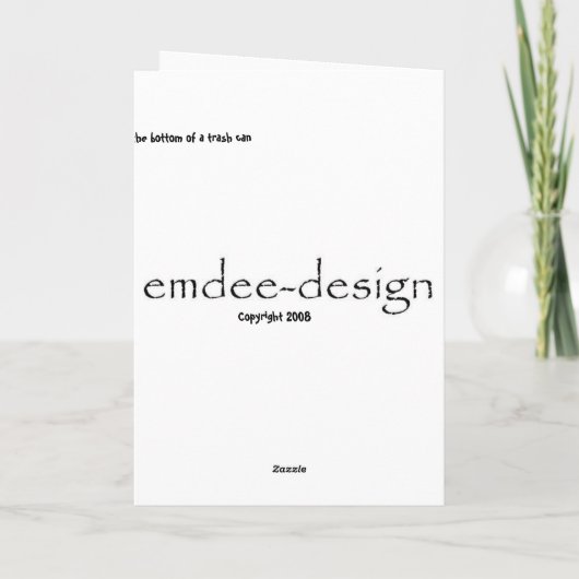 Carte d'anniversaire (Dos)