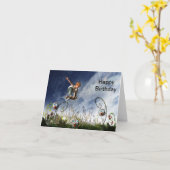 Carte d'anniversaire (Fleur jaune)