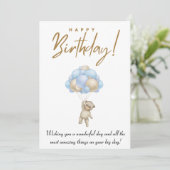 Carte d'anniversaire (Debout devant)