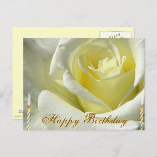 Carte d'anniversaire (Devant / Derrière)