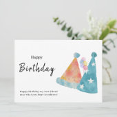 Carte d'anniversaire (Debout devant)