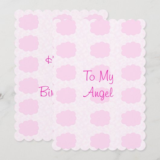 Carte d'anniversaire (Devant / Derrière)