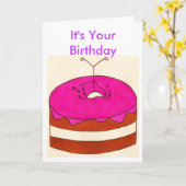 Carte d'anniversaire (Fleur jaune)