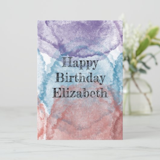 carte d'anniversaire (Debout devant)