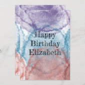 carte d'anniversaire (Devant / Derrière)