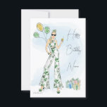 Carte d'anniversaire<br><div class="desc">Carte d'anniversaire de mode personnalisée. Ajoutez le nom du destinataire ou supprimez entièrement le texte. Fun cadeau d'anniversaire carte de mode pour votre bestie. Carte d'anniversaire amusante. Consultez ma boutique pour connaître les différentes couleurs de cheveux et de couleur de peau.</div>