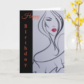 Carte d'anniversaire (Fleur jaune)