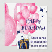 Carte d'anniversaire (Devant / Derrière)