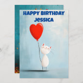 Carte d'anniversaire (Devant / Derrière)