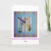 Carte d'anniversaire (Dos)