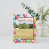 Carte d'anniversaire (Debout devant)