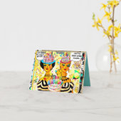 Carte d'anniversaire (Fleur jaune)