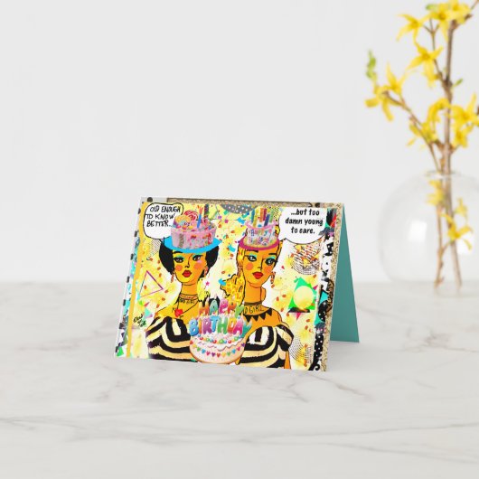 Carte d'anniversaire (Fleur jaune)