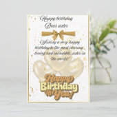 Carte d'anniversaire (Debout devant)