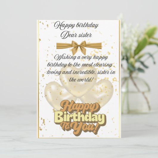 Carte d'anniversaire (Debout devant)