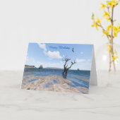 Carte d'anniversaire (Fleur jaune)