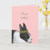 Carte d'anniversaire (Fleur jaune)