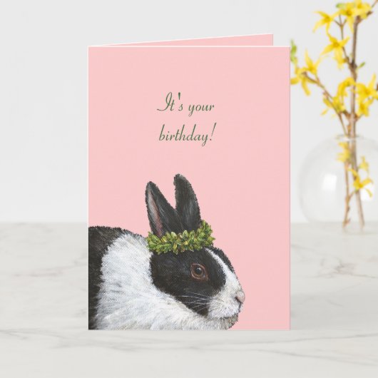 Carte d'anniversaire (Fleur jaune)