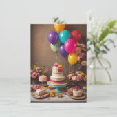 Carte d'anniversaire (Debout devant)