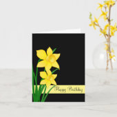 Carte d'anniversaire (Fleur jaune)
