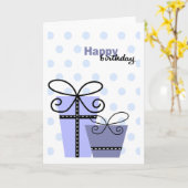 Carte d'anniversaire (Fleur jaune)