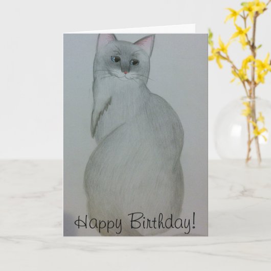 Carte d'anniversaire (Fleur jaune)