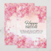 Carte d'anniversaire (Devant / Derrière)