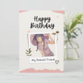 Carte d'anniversaire (Debout devant)