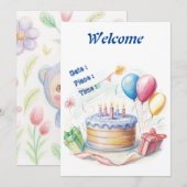 Carte d'anniversaire (Devant / Derrière)