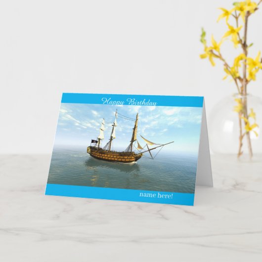 Carte d'anniversaire (Fleur jaune)